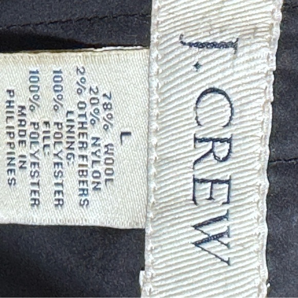 J CREW Men’s Wool Winter Pea Coat HEATHERED GRAY / LARGE - Picture 11 of 13